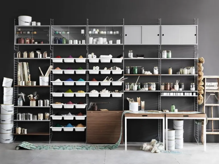 String Furniture String väggavel 75 x 30 cm, 1-pack, grå