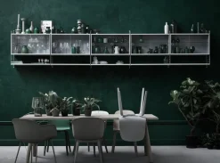 String Furniture String väggavlar, 75 x 30 cm, 2-pack, vit