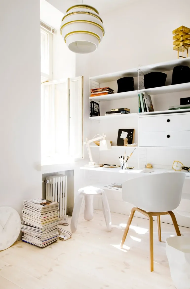 String Furniture String väggavlar, 75 x 30 cm, 2-pack, vit