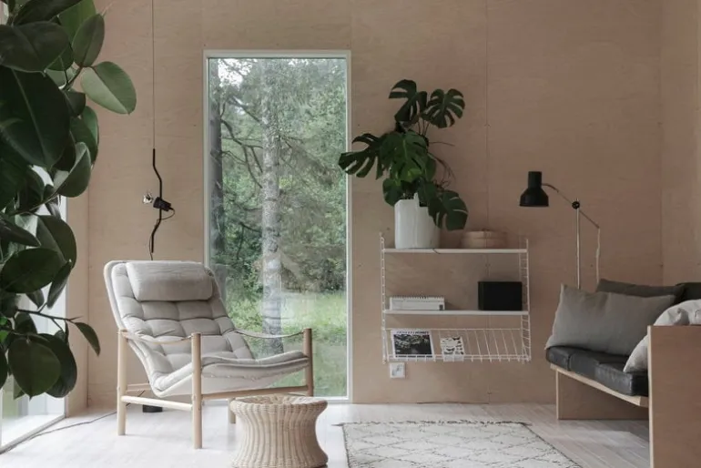 String Furniture String väggavlar, 75 x 30 cm, 2-pack, vit