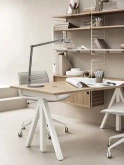 String Furniture String väggavlar, 75 x 30 cm, 2-pack, vit