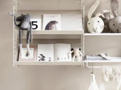 String Furniture String väggavlar, 75 x 30 cm, 2-pack, vit