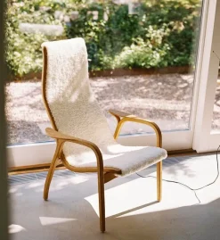 Swedese Lamino fåtölj, fårskinn, off-white