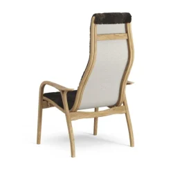 Swedese Lamino fåtölj, fårskinn, espresso