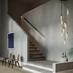 Tala Basalt Nine pendel, mässing