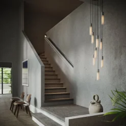 Tala Basalt Nine pendel, rostfritt stål