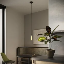 Tala Basalt Single pendel, rostfritt stål