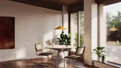 Tala Bower, pendellampa C600, med Oval II-lampa, gul