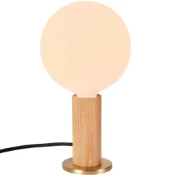 Tala Knuckle bordslampa med Sphere IV-lampa, ek