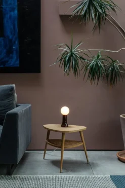 Tala Shore bordslampa, buteljbrun