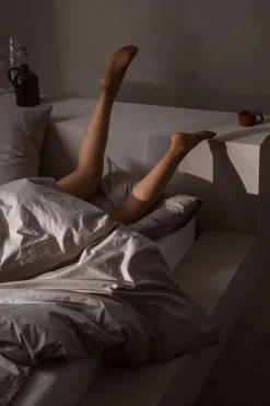 Tameko Cove påslakan, varmt grå