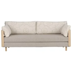 Tapio Anttila Collection ON2 Wood bäddsoffa, såpbehandlad ek - Marimekko Piirto Unikko -Diamonds 289