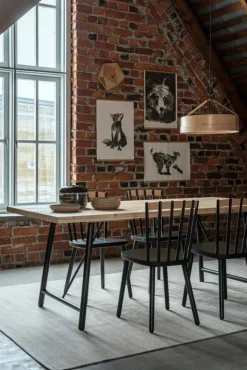 Tapio Anttila Collection Front Pine 195 bord, furu - svart ek