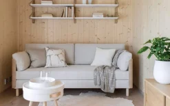 Tapio Anttila Collection ON2 Wood bäddsoffa, såpbehandlad ek - mörkgrå Diamonds 007