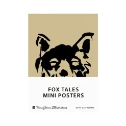 Teemu Järvi Illustrations Fox Tales miniposterset, 4-pack