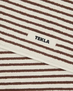 Tekla Badrumsmatta, 70 x 50 cm, kodiakbruna ränder