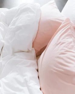 Tekla Enkelpåslakan 150 x 210 cm, kronbladsrosa