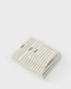 Tekla Gästhandduk, siennaränder