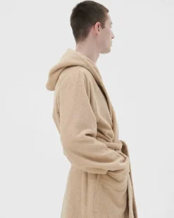 Tekla Morgonrock med huva, siena