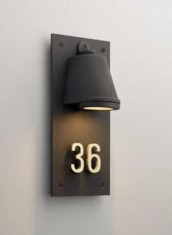 Tekna Spreaderlight vägglampa, inomhus/utomhus, mörk brons