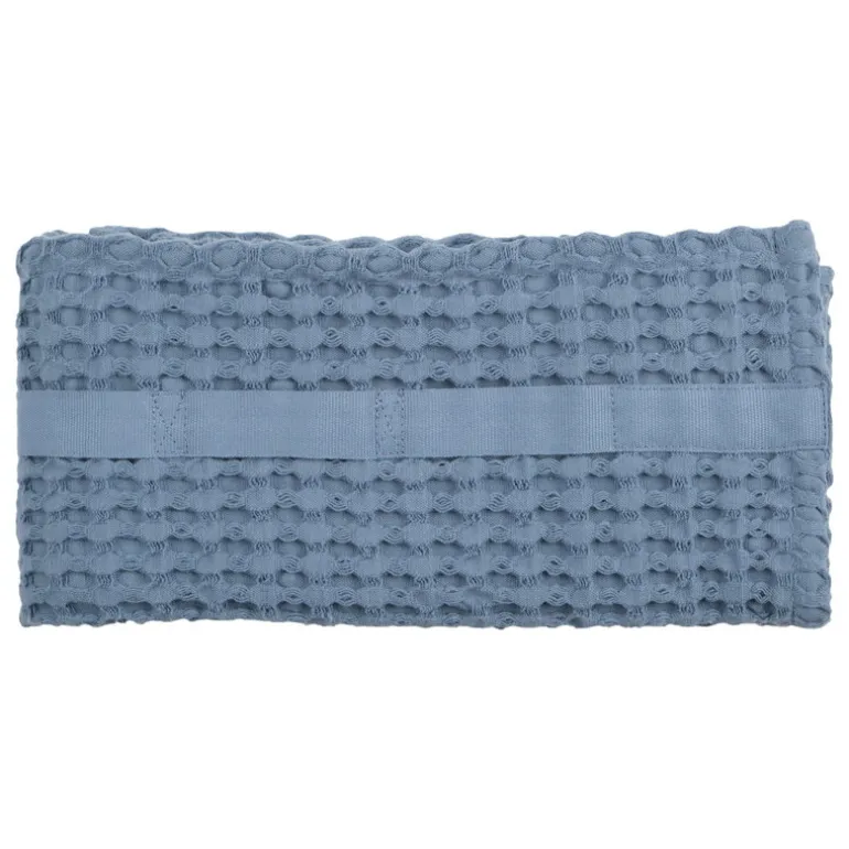 The Organic Company Big Waffle handduk, gråblå