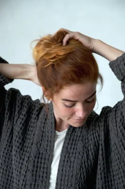 The Organic Company Big Waffle morgonrock, mörkgrå