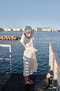 The Organic Company Big Waffle morgonrock, naturvit