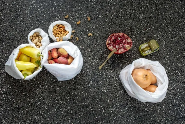 The Organic Company Food Bag, naturlig vit