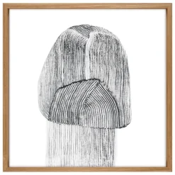 The Wrong Shop Drawing 9 poster med ekram, 69,5 x 69,5 cm