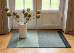 Tica Copenhagen Stripes horisontell matta, 90 x 130 cm, grön