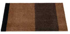 Tica Copenhagen Stripes Horizontal matta, 40 x 60 cm, konjak - mörkbrun - svart