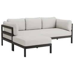 TIPTOE Easy fotpall, grafit svart - ljunggrå