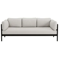 TIPTOE Easy 3-sits soffa, grafit svart - ljunggrå