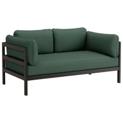 TIPTOE Easy 2-sits soffa, grafit svart - skogsgrön