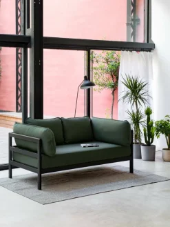 TIPTOE Easy 2-sits soffa, grafit svart - skogsgrön