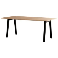 TIPTOE New Modern bord 190 x 95 cm, ek - grafit svart