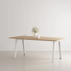 TIPTOE New Modern bord 190 x 95 cm, ek - molnvit