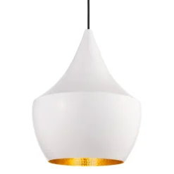 Tom Dixon Beat Fat LED-pendel, vit
