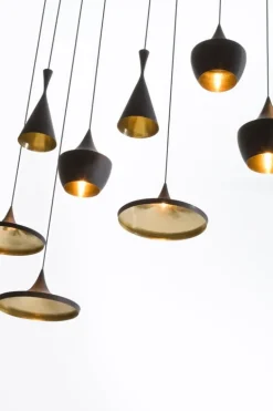 Tom Dixon Beat Flat LED-pendel, svart