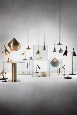 Tom Dixon Beat Stout LED-pendel, borstad mässing