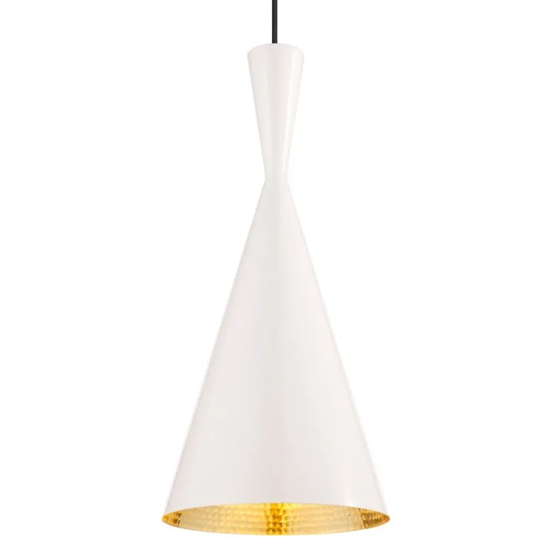 Tom Dixon Beat Tall LED-pendel, vit