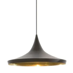 Tom Dixon Beat Wide LED-pendel, svart