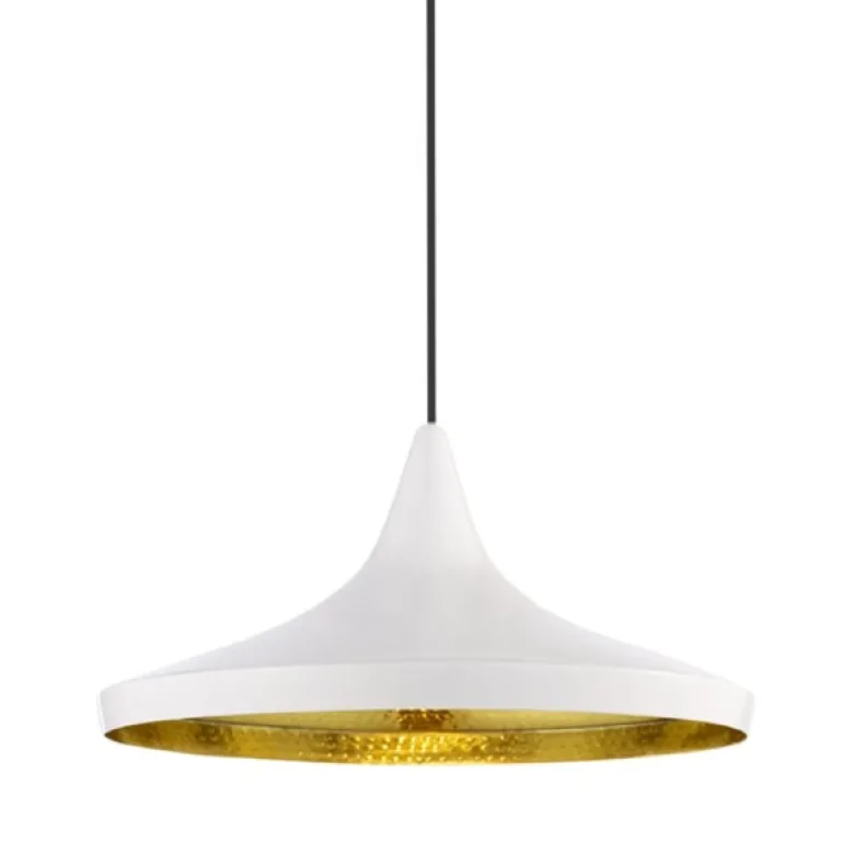 Tom Dixon Beat Wide LED-pendel, vit