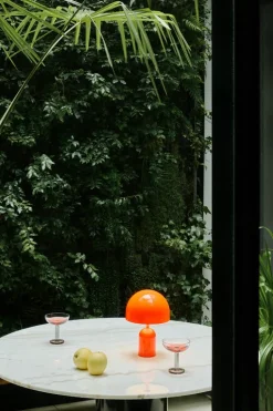 Tom Dixon Bell bärbar LED-bordslampa, fluoro