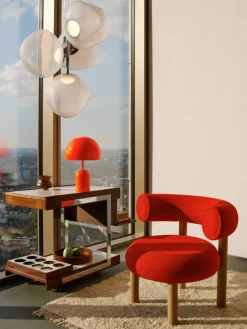 Tom Dixon Bell bärbar LED-bordslampa, fluoro