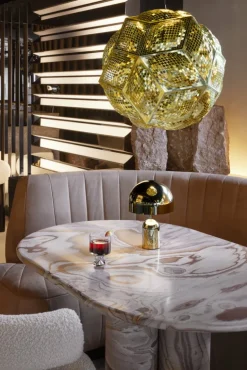 Tom Dixon Bell bärbar LED-bordslampa, guld