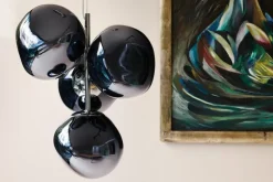 Tom Dixon Melt Chandelier Mini pendellampa, LED, rök