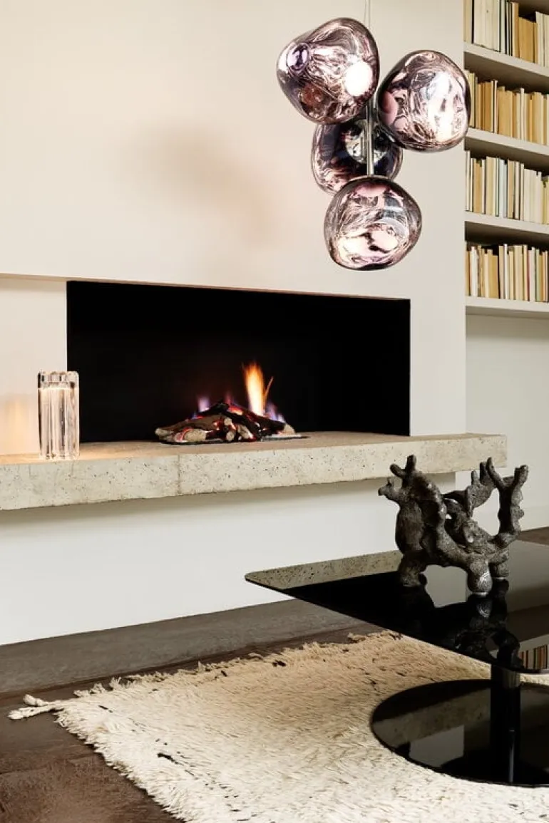 Tom Dixon Melt Chandelier Mini pendellampa, LED, rök