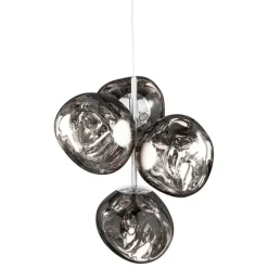Tom Dixon Melt Chandelier Mini pendellampa, LED, silver