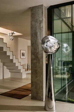 Tom Dixon Melt Chandelier Mini pendellampa, LED, silver